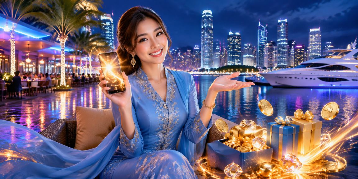Pengguna Penang menyemak bonus cashback dalam gaya pakaian tradisional